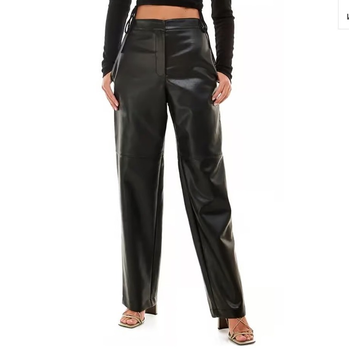 WAYF Faux Leather Pants