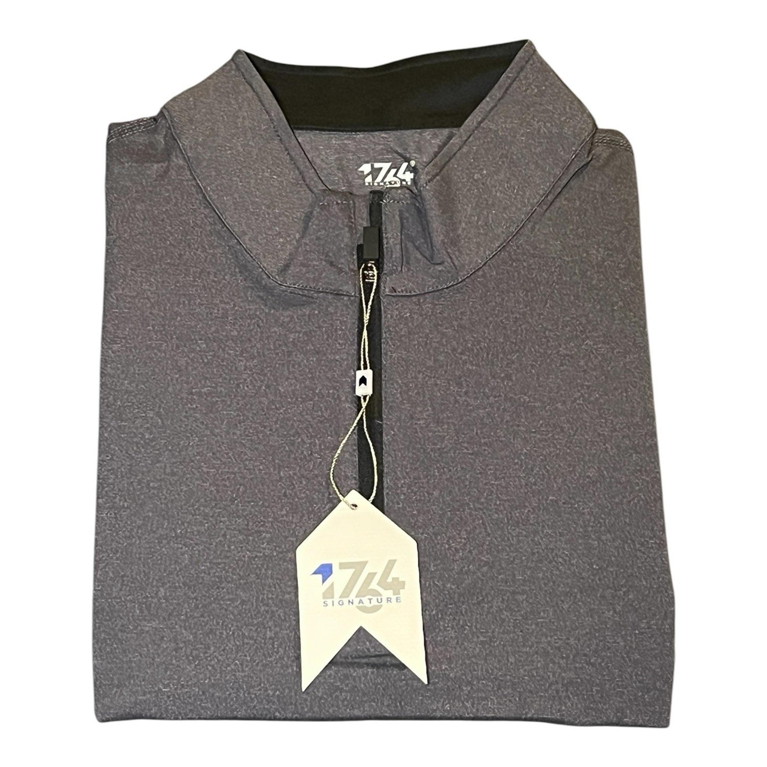 NWT 1764 Signature Golf Noah Pullover 1/4 Quarter Zip Mens XL Gray Performance