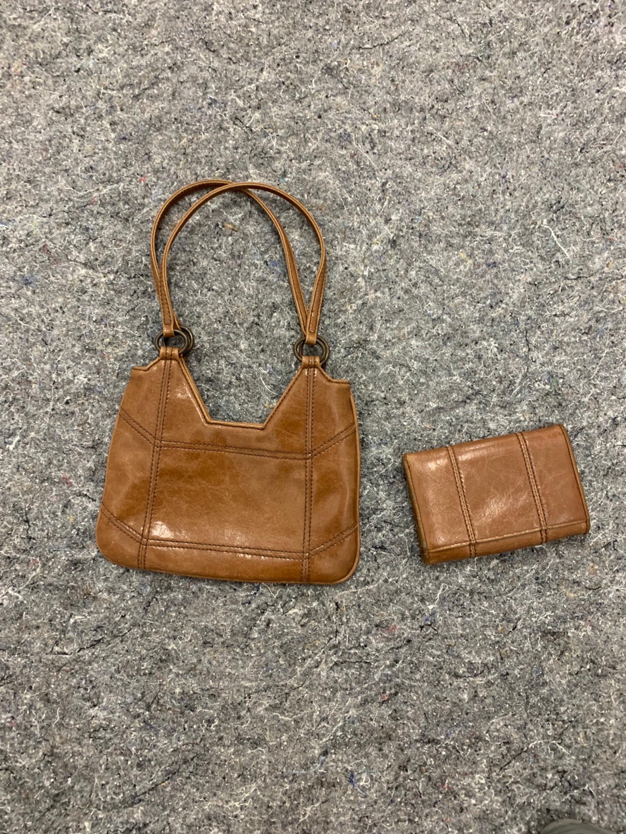 Vintage leather bag with wallet - Express