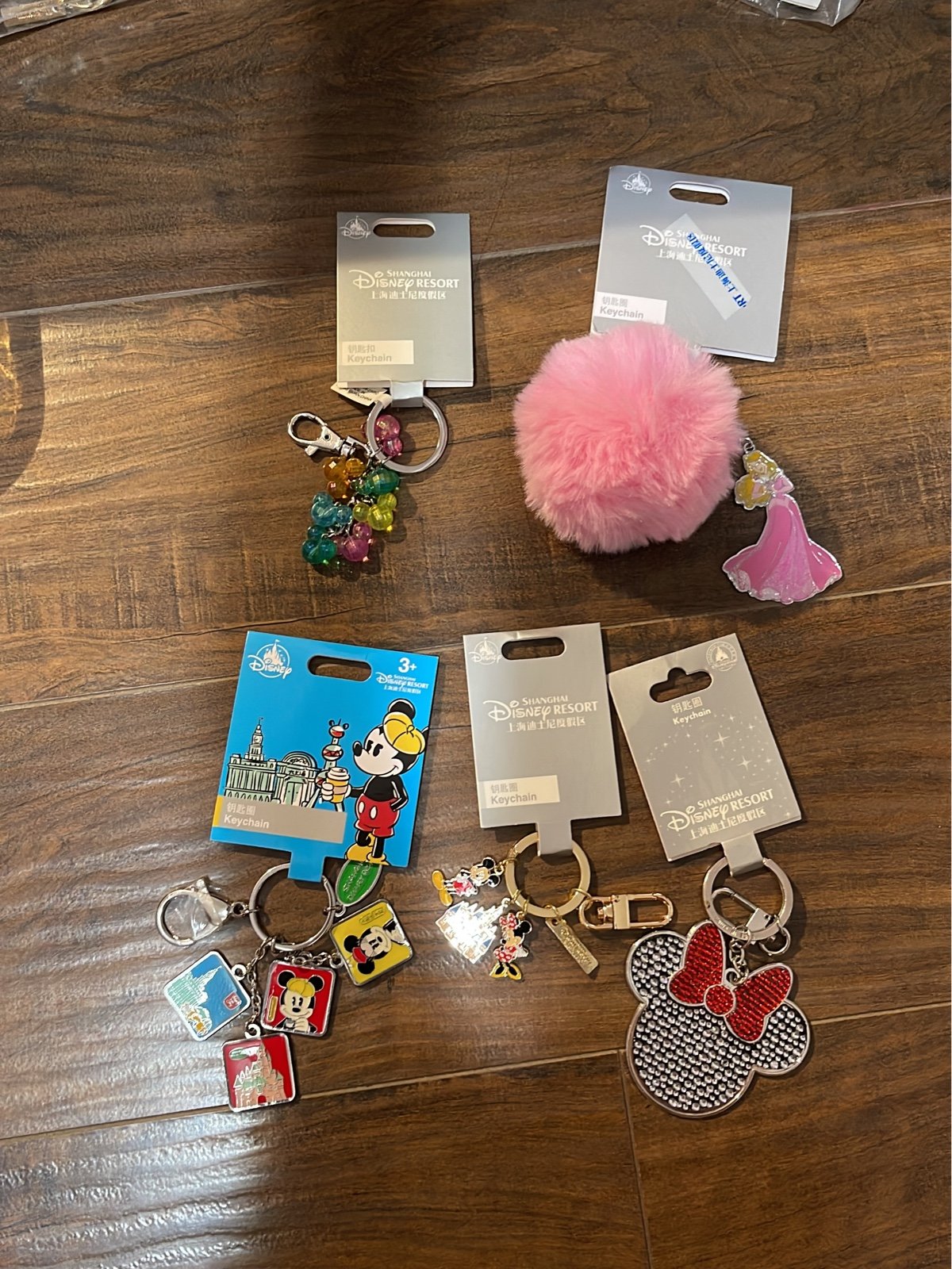 Shanghai disney keychains bundle