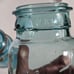 Ball Mason Jars Blue/Aqua Antique PAT D July 14 1908 lot of 2