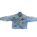Rare VTG LEVI'S Acid Wash Jean Trucker Jacket - Hand Painted -embroidered Sz Xl