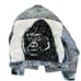 Rare VTG LEVI'S Acid Wash Jean Trucker Jacket - Hand Painted -embroidered Sz Xl