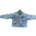 Rare VTG LEVI'S Acid Wash Jean Trucker Jacket - Hand Painted -embroidered Sz Xl
