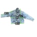 Rare VTG LEVI'S Acid Wash Jean Trucker Jacket - Hand Painted -embroidered Sz Xl