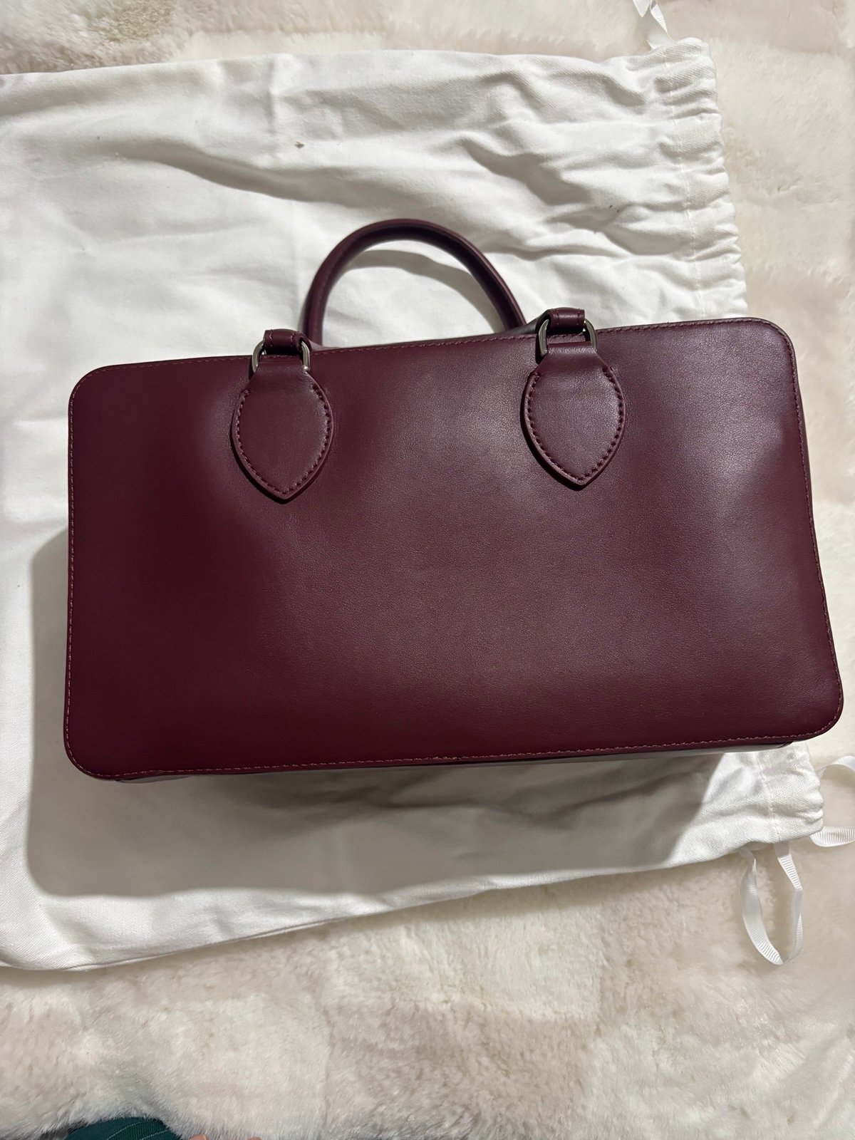 Reformation Medium Patrizia Burgundy Bag