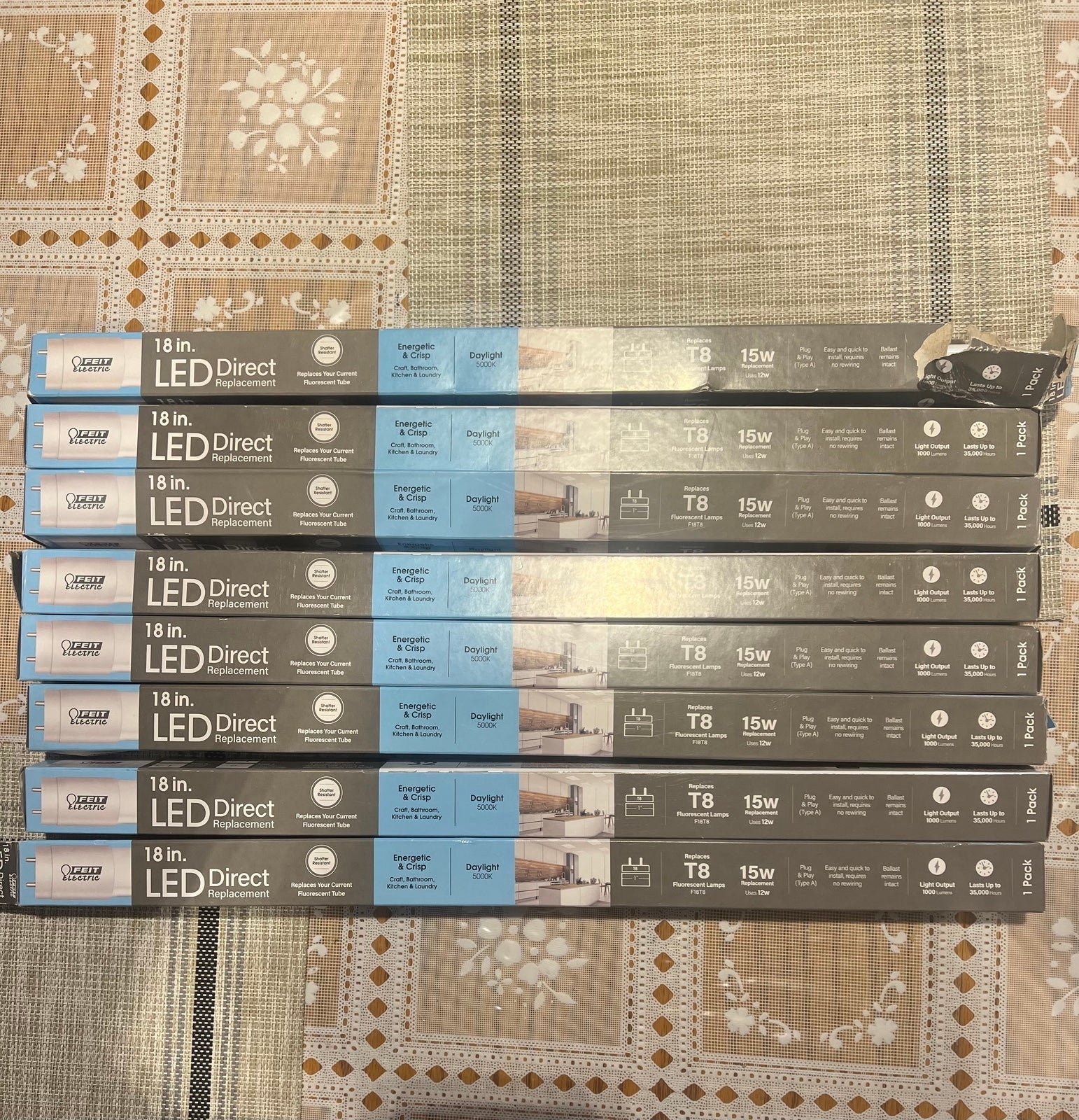 Lot of 8 Feit LED replacement