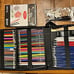 NEW 100 Art Supplies Drawing Kit Pro Drawing Supplies Set has 3-Color Sketchbook