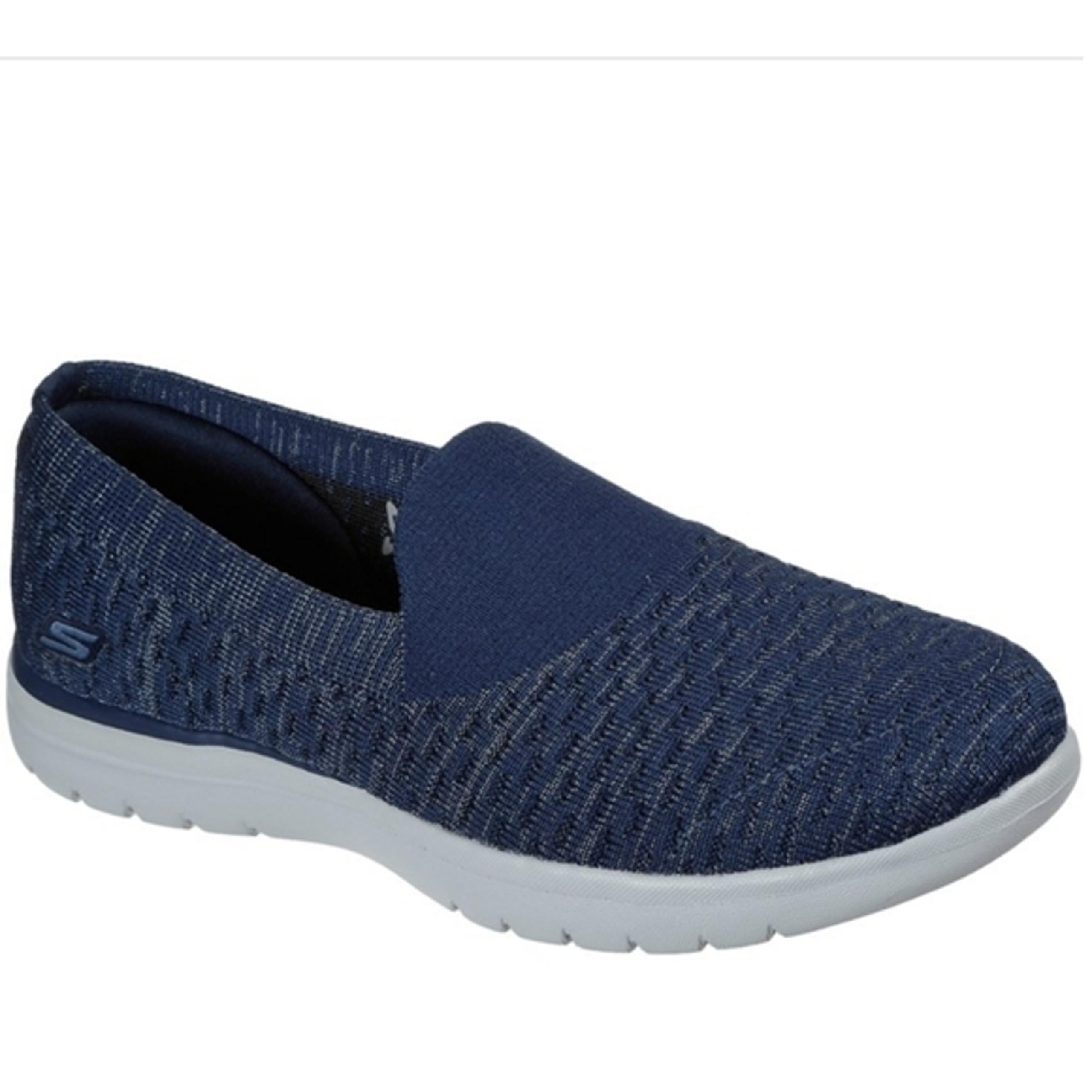 Skechers Women's On-The-Go Flex Amaze Slip-On Stretch Fit Sneakers Navy 10