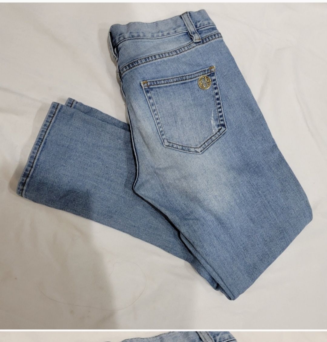 Tory Burch jeans size 25 golden Tory logo