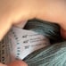 Zealana Air Yarn 2 Skeins Lace Weight Purple Green Cashmere Silk Possum Down New