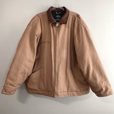 Tri Mountain Brown Canvas Barn Coat Mens 3XL Insulated Workwear Chore Jacket