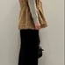 Unused UNITED ARROWS Boa Half-Sleeve Vest BEIGE