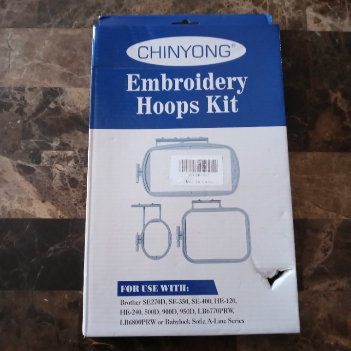 Chinyong Embroidery Hoops Kit For Use With Some Brother Machines Etc 3pcs