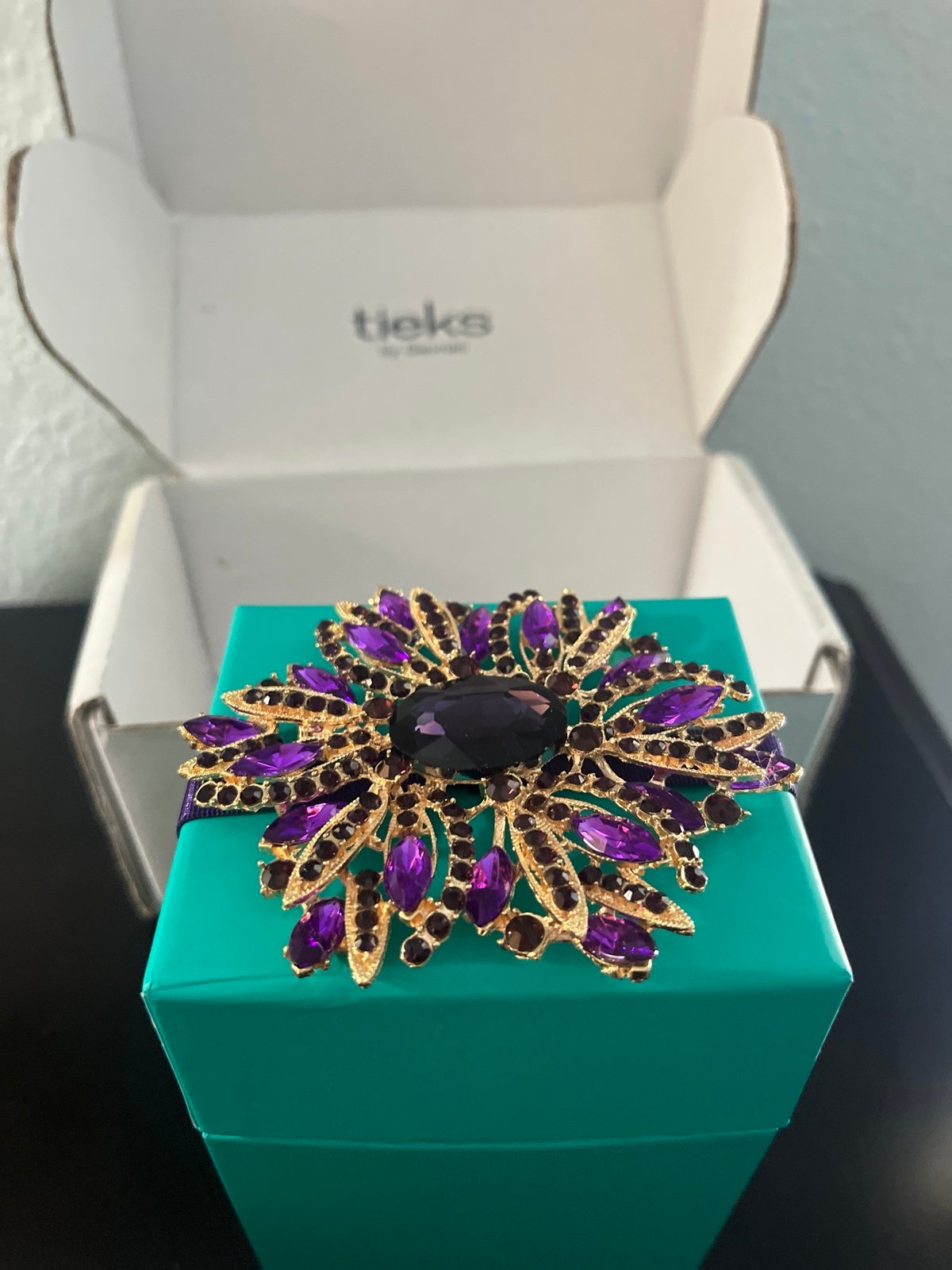 Tieks purple diamond flats