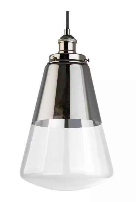 Generation Lighting | Waveform 1-Light Polished Nickel Pendant | 3 pieces