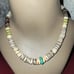 Shell bead turquoise heishi chocker 17.5 inch