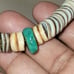 Shell bead turquoise heishi chocker 17.5 inch