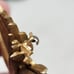 CROWN TRIFARI Vintage Sunburst Star Gold Tone Brooch Pin