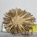 CROWN TRIFARI Vintage Sunburst Star Gold Tone Brooch Pin