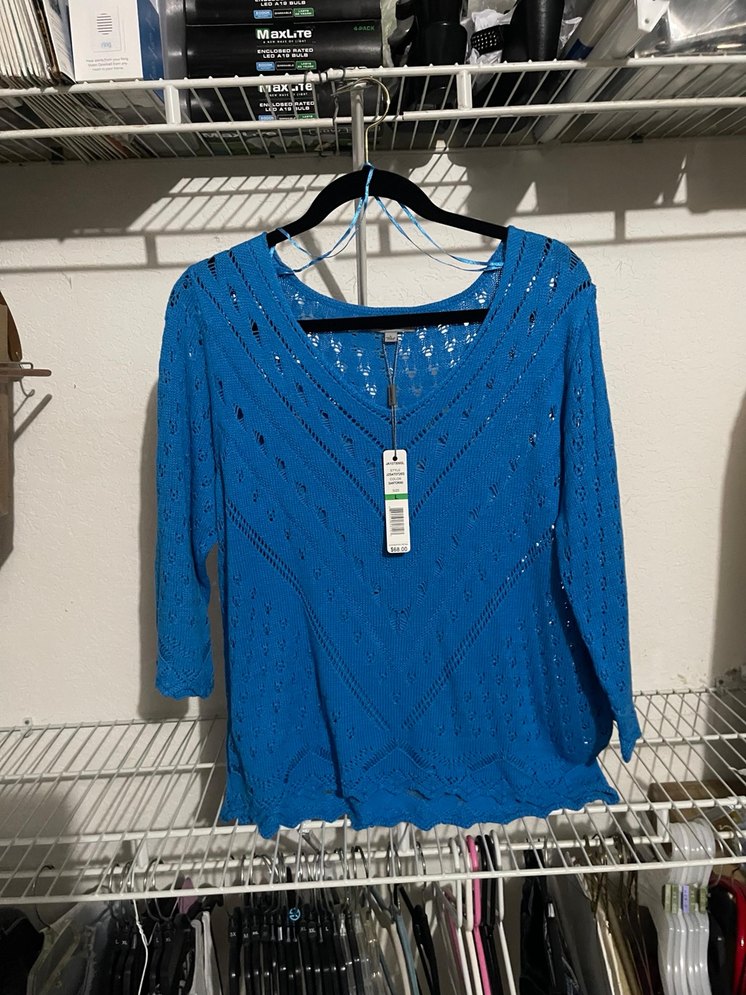 Joseph A Knit sweater top Large