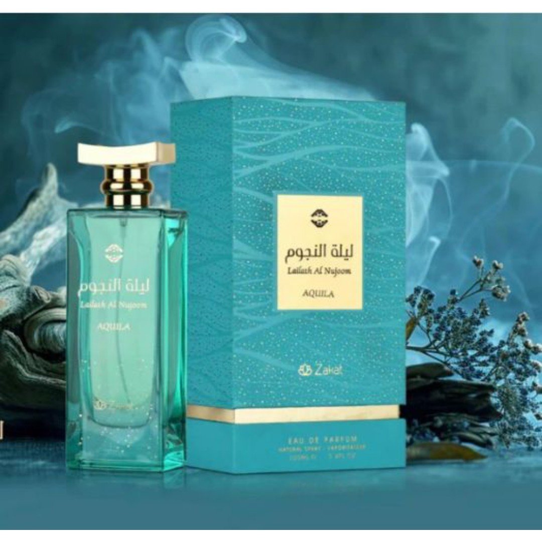 LAILATH AL NUJOON AQUILA- EDP arabe original (3.4oz) 100ML BY ZAKAT new/sealed