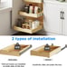 WelFurGeer 14'' Width Pull Out Drawers for Kitchen Cabinets(SO347)