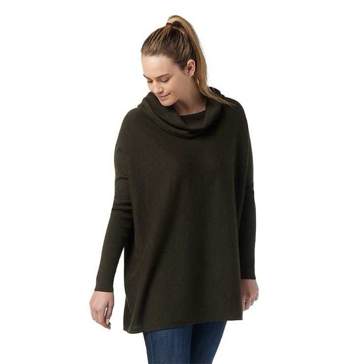 NWT Smartwool Women’s Edgewood Poncho Cowl Neck Sweater Merino North Woods Sz M