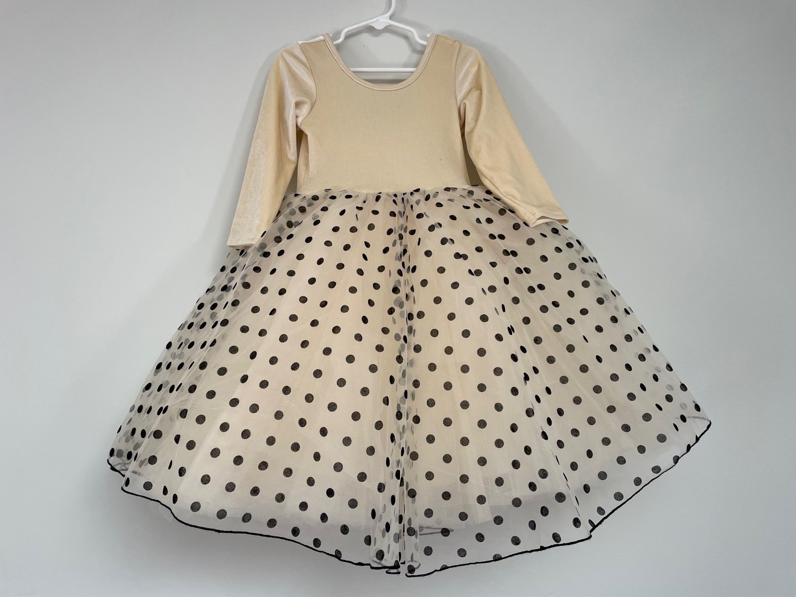 Pleiades Designs Polka Dot Tulle Material Flaw size 6