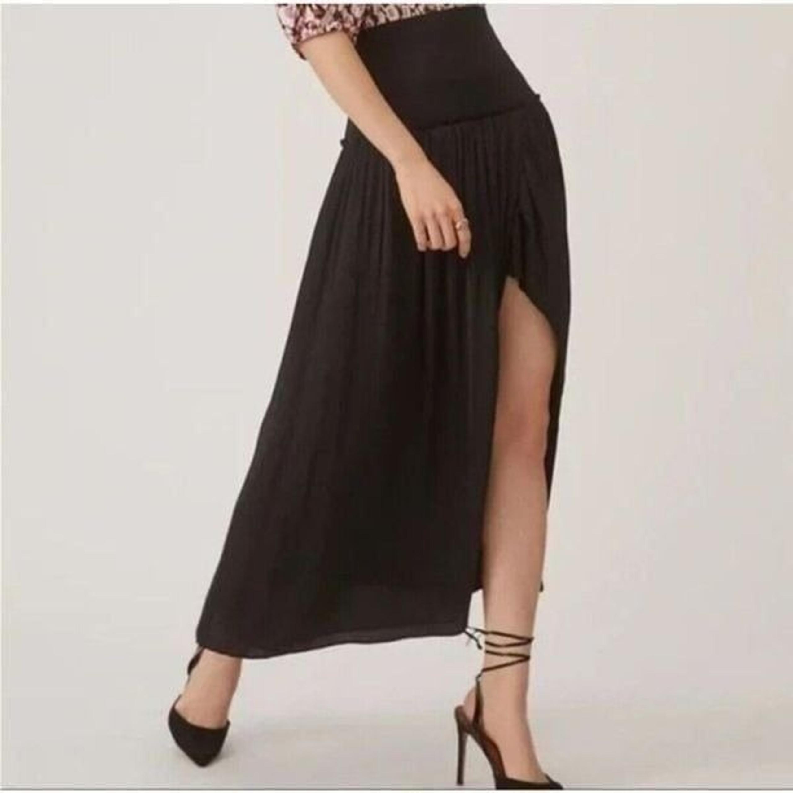 Anthropologie Current Air Black Maxi Skirt Size Small Women's NWT