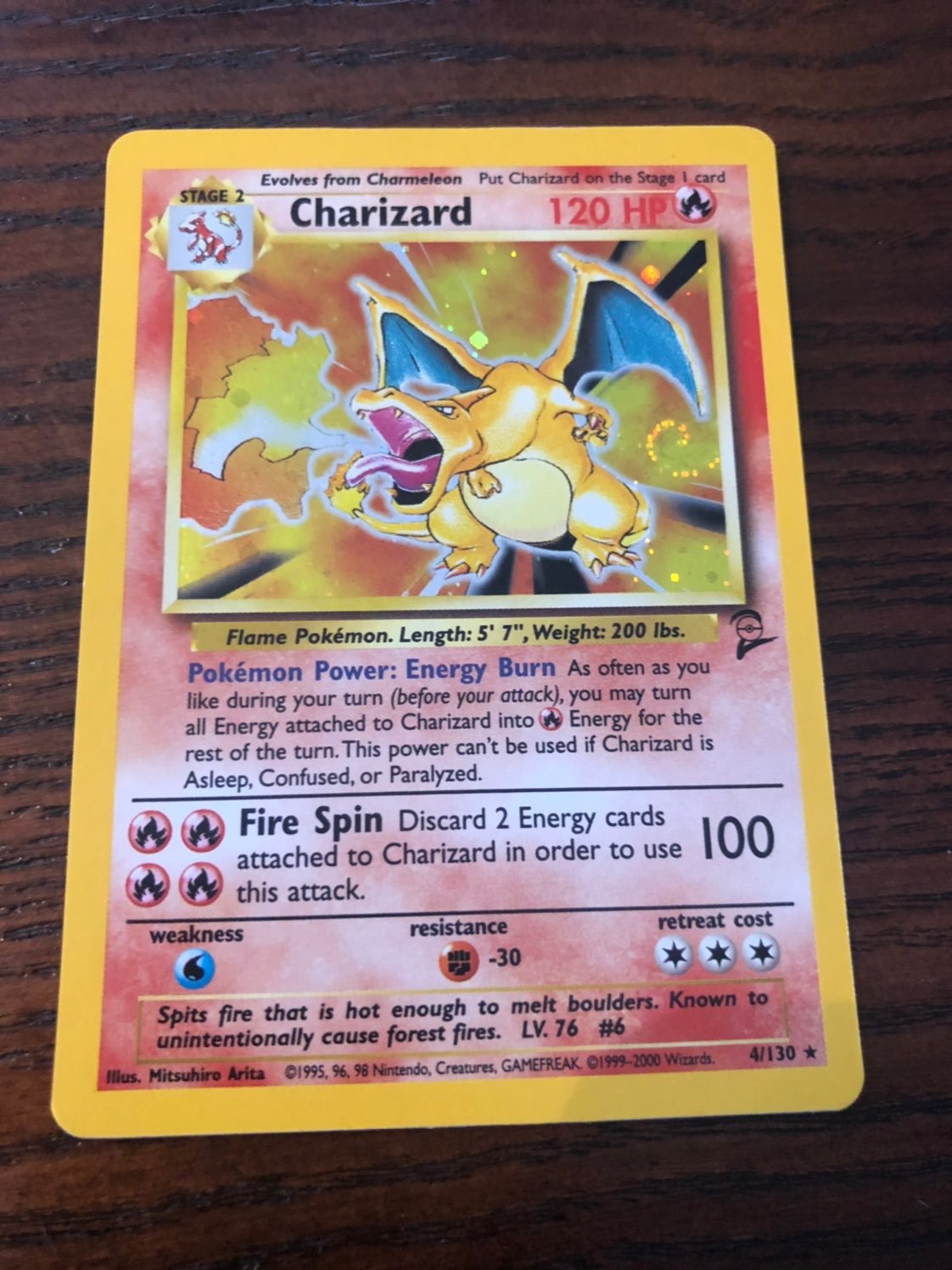 Base Set 2 Charizard PSA 9