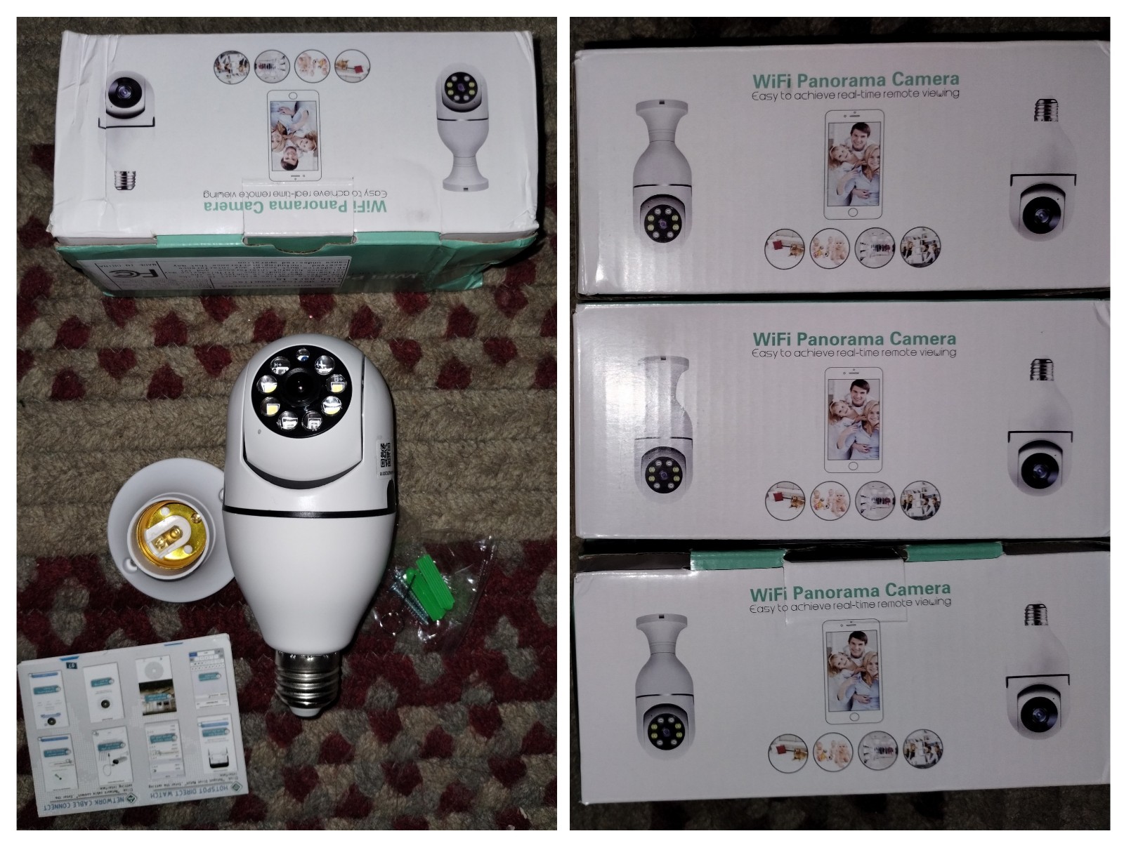 #4 light Bulb Security Camera