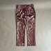 MAROON GLOSS POLYURETHANE PUNK PANTS