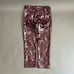 MAROON GLOSS POLYURETHANE PUNK PANTS