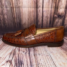 Johnston & Murphy Croc Embossed Loafers