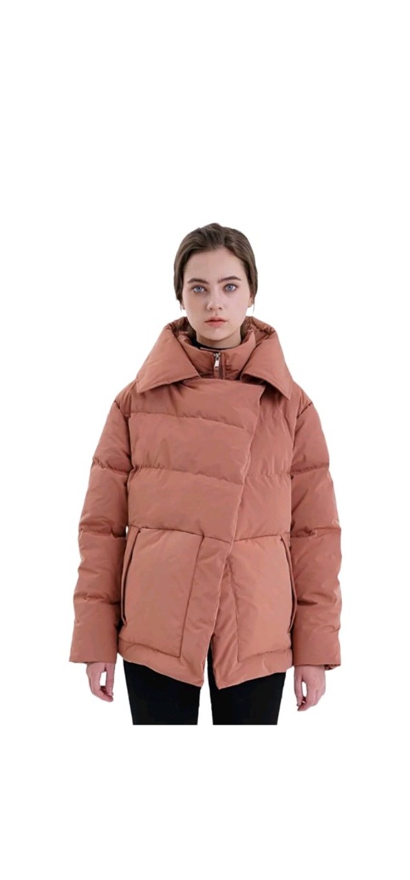 Varick's Womens Emmie Double Layer Hooded Down Filled Jacket Puffer Coat Size M