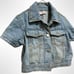 C.O.L.Z.A Corza Women's Short Sleeve Denim Jacket Jean Jacket Light Blue M
