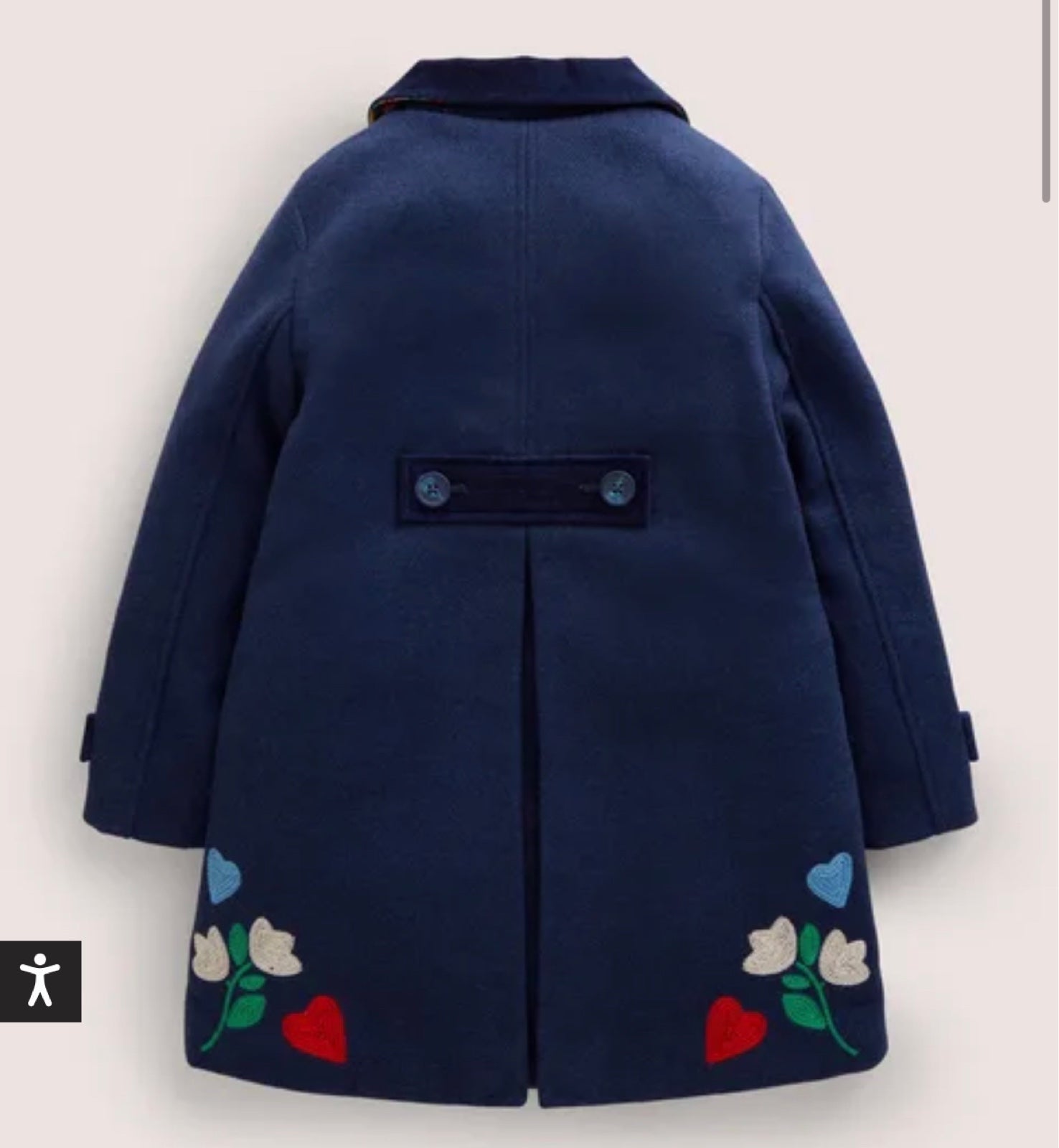 mini boden wool coat