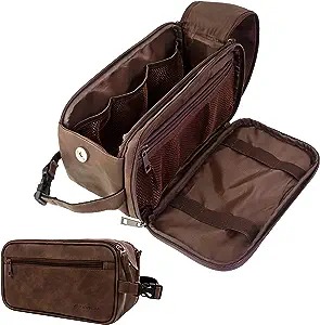 Mens Travel Bag Toiletries Organizer Case for Grooming