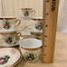 Set of 6 Vintage Yusui Fine Porcelain Cups & Saucers Iridescent Demitasse Espres