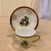 Set of 6 Vintage Yusui Fine Porcelain Cups & Saucers Iridescent Demitasse Espres