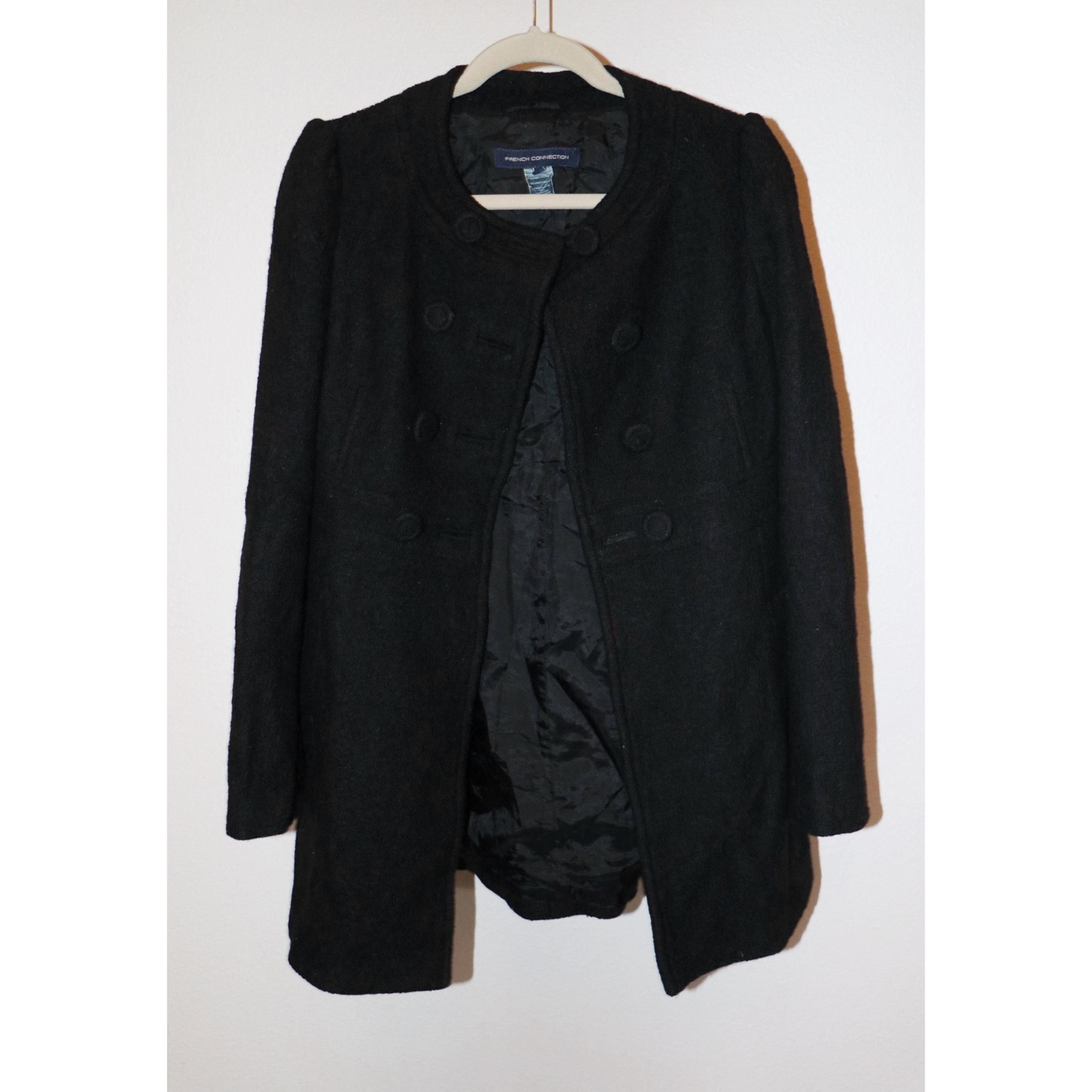 French Connection women’s 100% Wool Double Breasted Coat