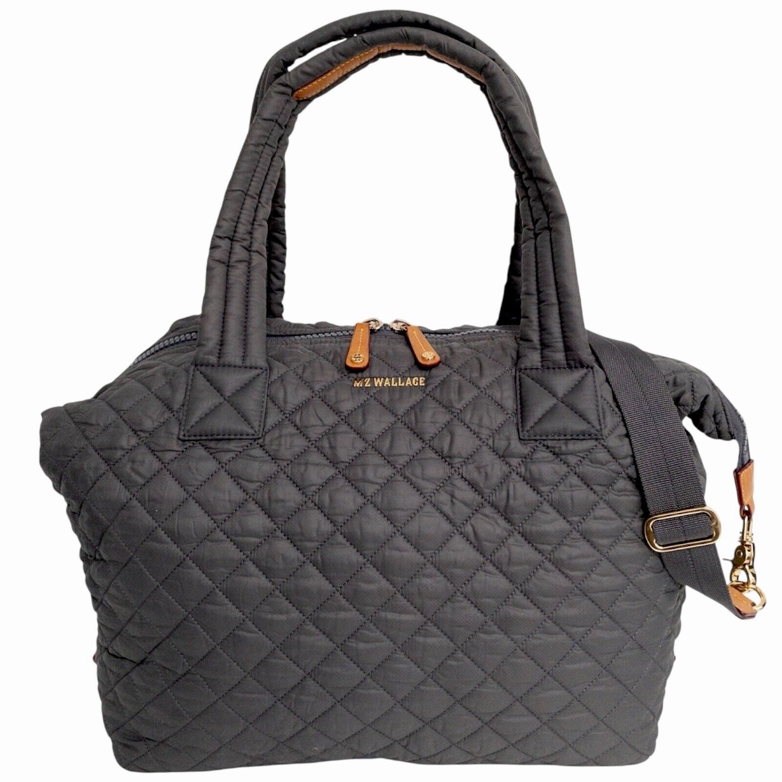 MZ Wallace Tote Bag Quilted Shoulder Bag With Zipper Pouch