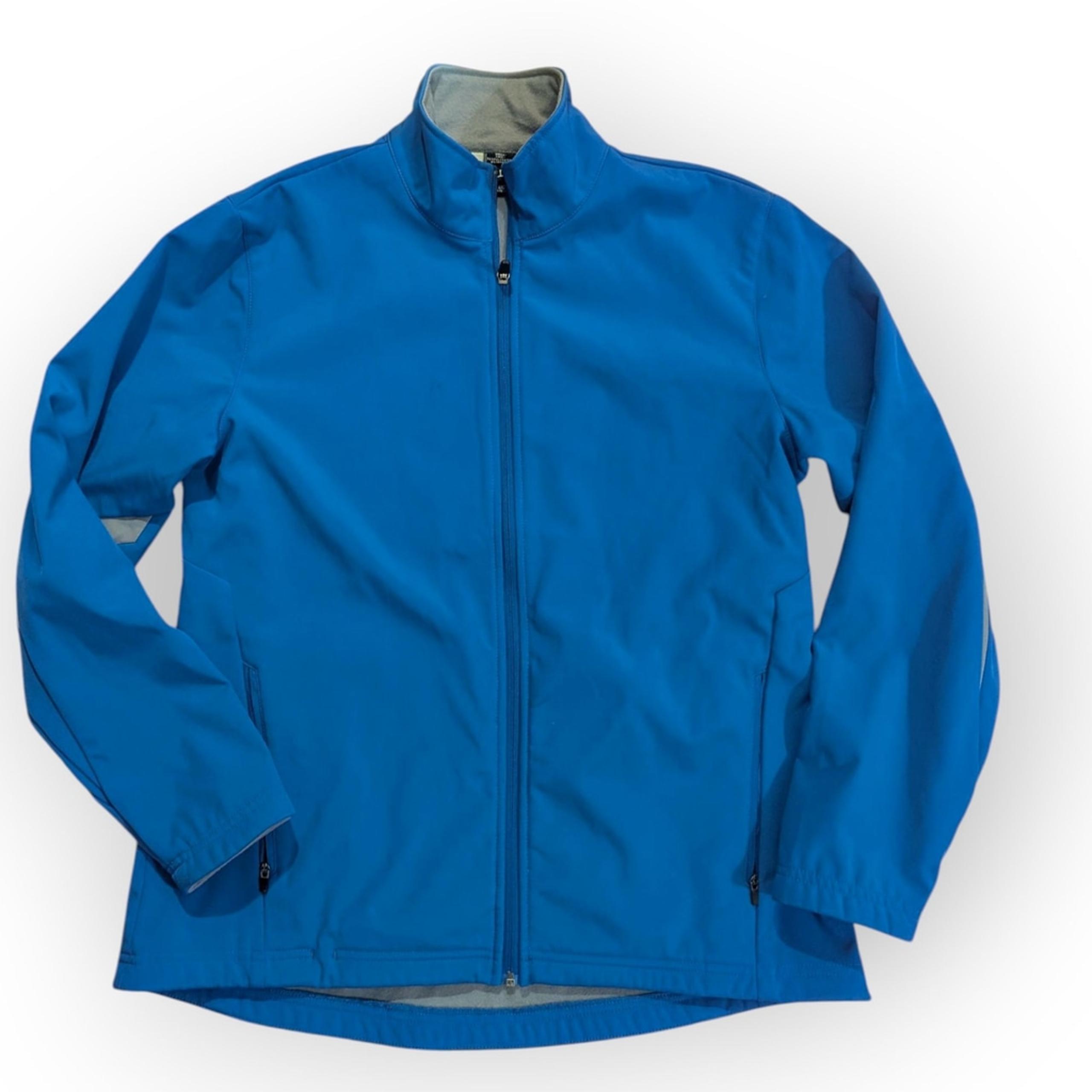 Holloway Soft Shell Jacket Size Large Blue Full Zip Golf Athletic