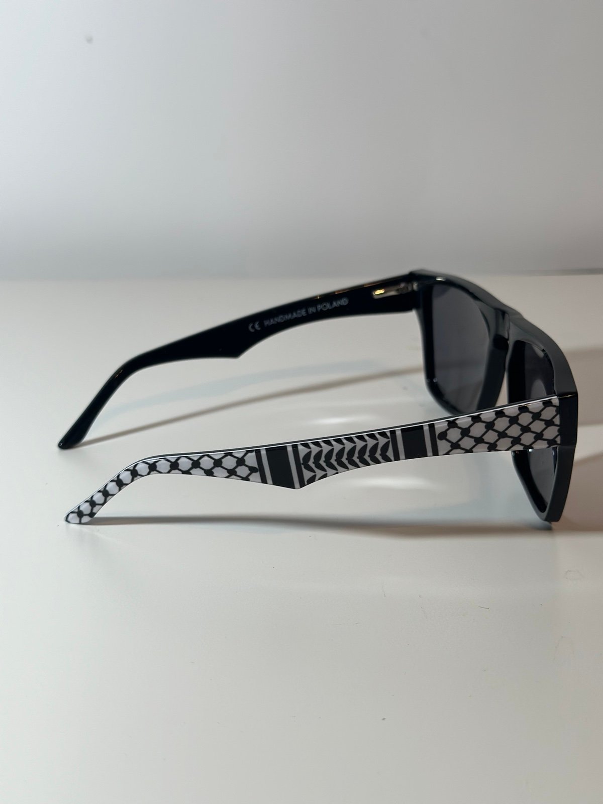 Fancy Troubles Sunglasses Handmade In Poland Women’s OS Black Geographic Print