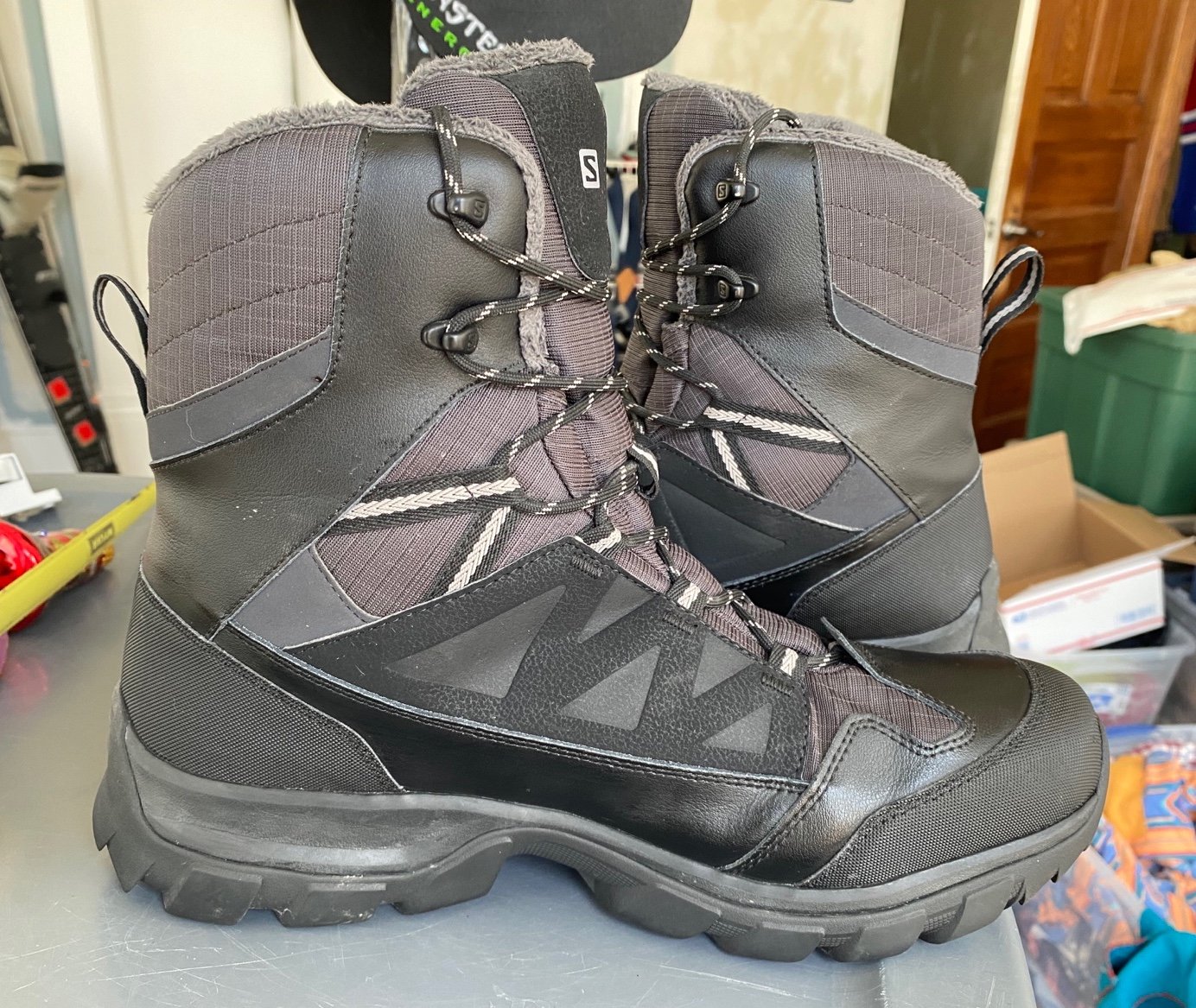 Salomon Chalten TS CSWP Boots Winter Waterproof Black Men’s Size 12 Thinsulate