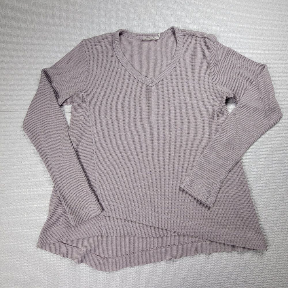 Wilt Long Sleeve Top Slant Hem Long Sleeve Women Sz M Minimalist Lagenlook Style