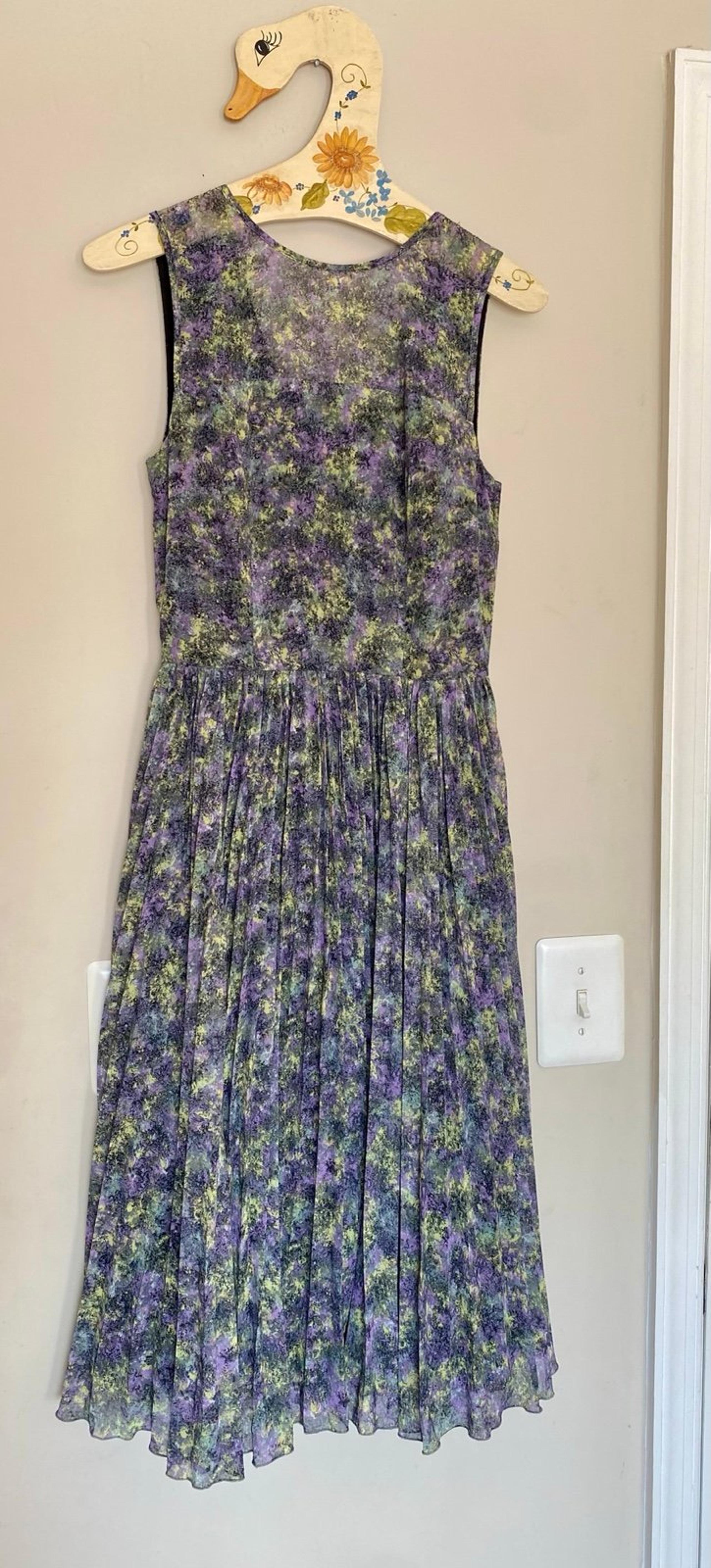 Warehouse pleated midi formal dress multicolor size 8