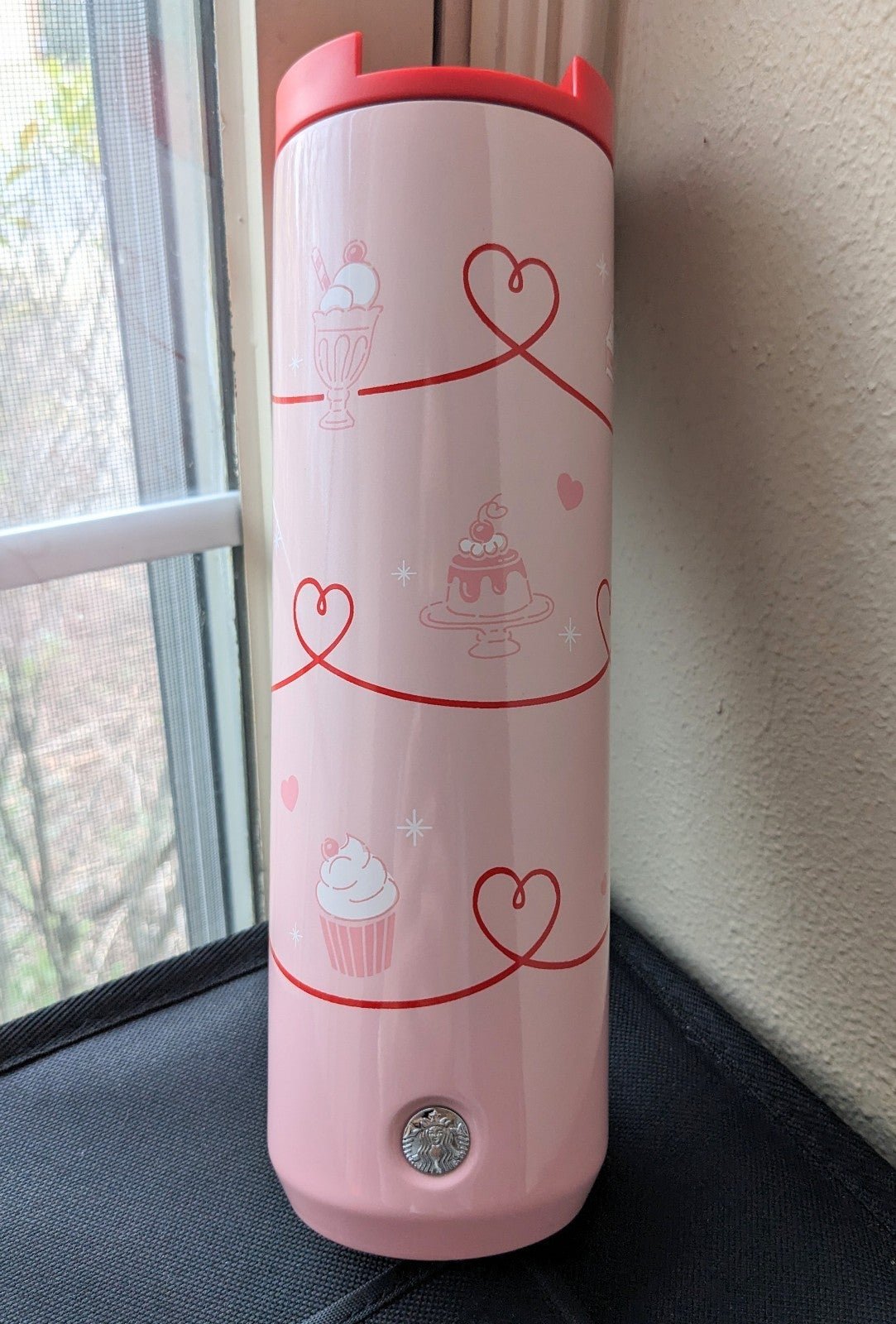 Starbucks Korea 16oz SS pink pastries tumbler BNWT