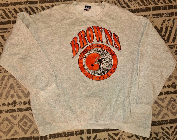 Nfl Cleveland Browns Crewneck Sweatshirt - - Bike Brand